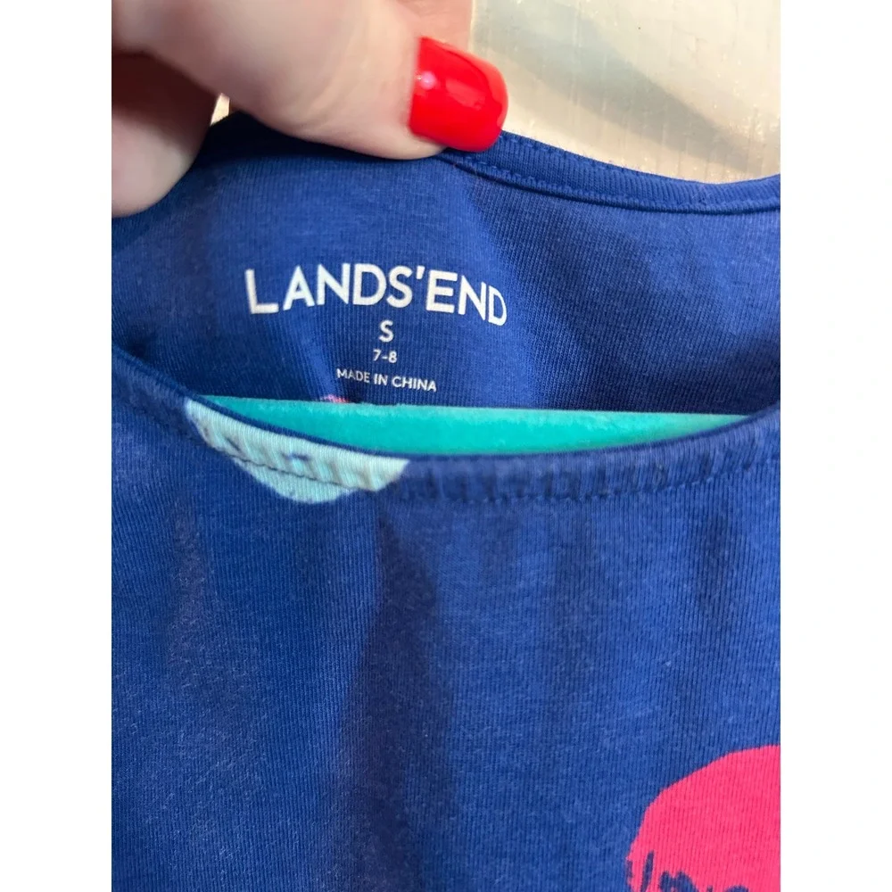 Lands End vibrant blue